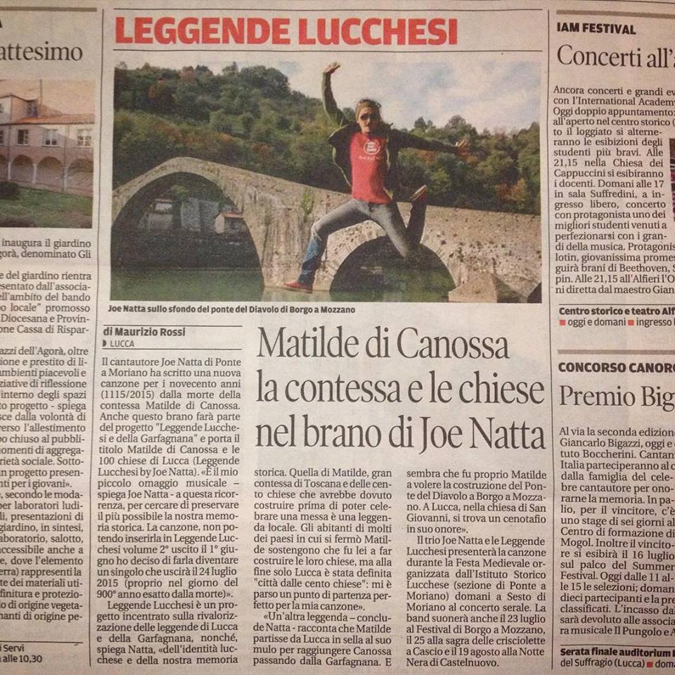 Descrizione: Descrizione: Descrizione: matilde di canossa, joe natta, canzone, leggende lucchesi, 900 anni anniversario, contessa matilde, gran contessa, toscana, contessa di toscana, il tirreno, lucca, garfagnana, 100 chiese di lucca, cantautore.jpg