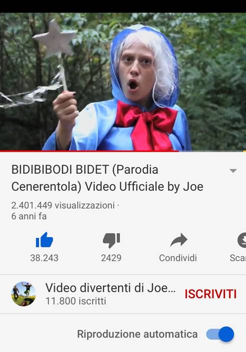 bidibibodi bidet, joe natta, youtube, video virale, fatta la cacca, musica demenziale, risate, video divertenti.jpg