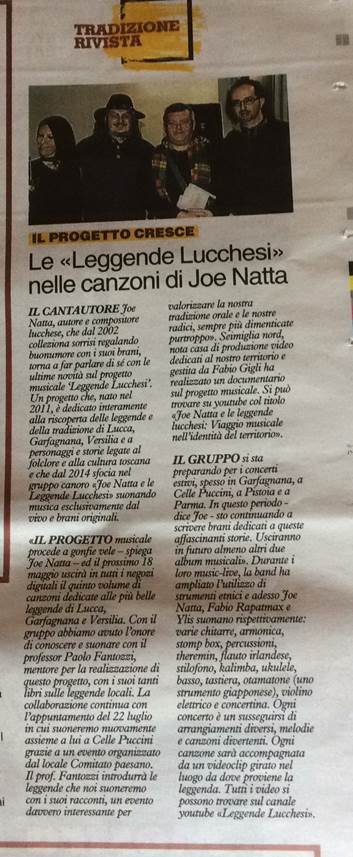 Descrizione: Descrizione: Descrizione: Descrizione: Descrizione: la nazione, joe natta e le leggende lucchesi, paolo fantozzi, lucca, garfagnana, tradizioni.JPG