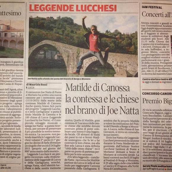 Descrizione: Descrizione: Descrizione: Descrizione: Descrizione: matilde di canossa, joe natta, canzone, leggende lucchesi, 900 anni anniversario, contessa matilde, gran contessa, toscana, contessa di toscana, il tirreno, lucca, garfagnana, 100 chiese di lucca, cantautore.jpg
