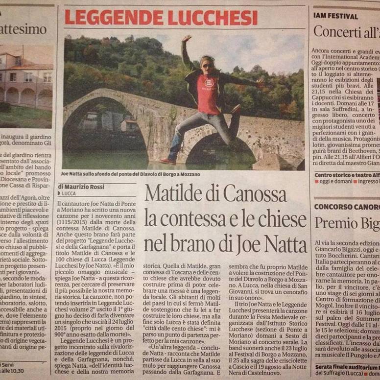 matilde di canossa, joe natta, canzone, leggende lucchesi, 900 anni anniversario, contessa matilde, gran contessa, toscana, contessa di toscana, il tirreno, lucca, garfagnana, 100 chiese di lucca, cantautore.jpg
